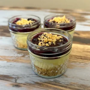 Lemon-Blueberry Cheesecake*