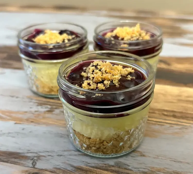 Lemon-Blueberry Cheesecake*