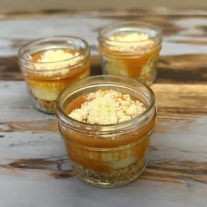 Salted Caramel-Shortbread Cookie Crumble